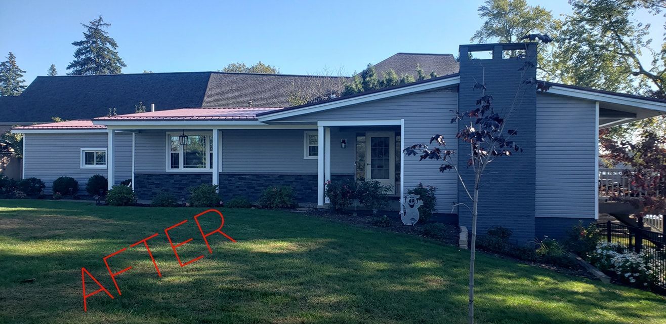 Finished roof and exterior on a home in Canton, Ohio